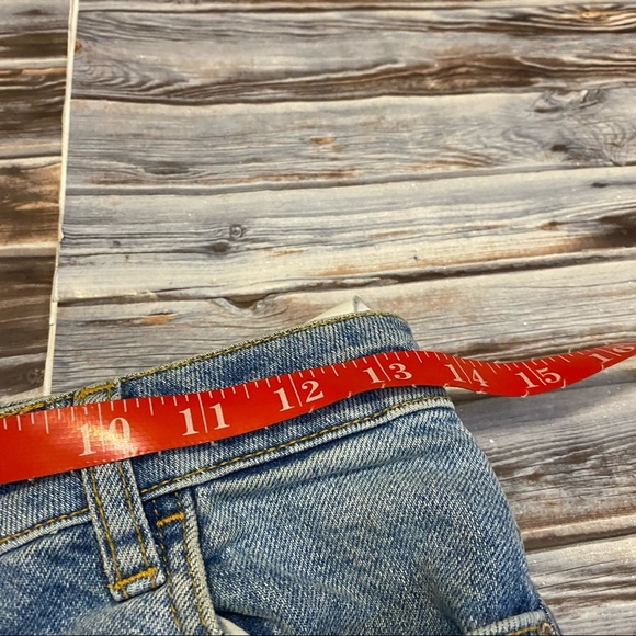 MNG Mango High Rise Crop Ankle Denim Straight Leg Mom Jeans Light Wash Sz 1 - Picture 7 of 9